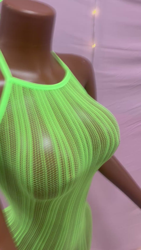 LACE ME UP DRESS💚