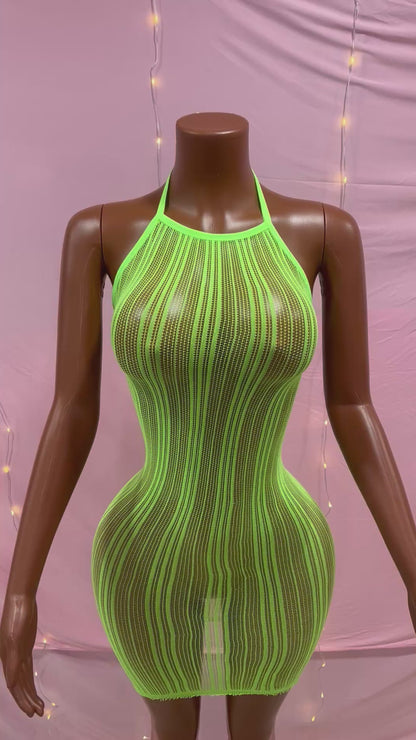 LACE ME UP DRESS💚